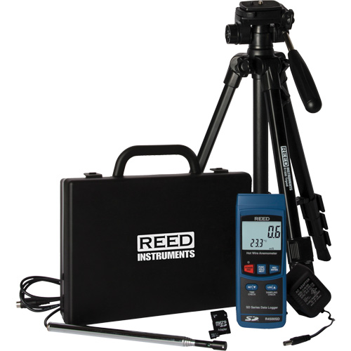 Hot Wire Thermo-Anemometer Kit, Data Logging, 0.4 - 30 m/sec Air Velocity Range Quali-T-Solutions