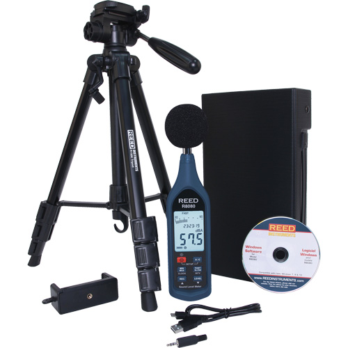 Data Logging Sound Meter with Tripod Kit Quali-T-Solutions