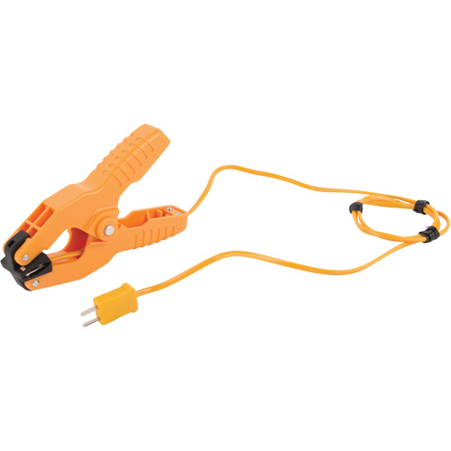 Type K Pipe Clamp Thermocouple Probe with Calibration Certificate, 200 °C (392°F) Max. Temp. Quali-T-Solutions
