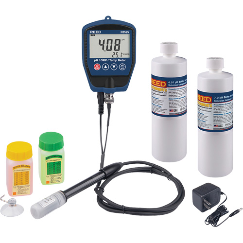 pH/mV Meter with Buffer Solution & Power Adapter Kit Quali-T-Solutions