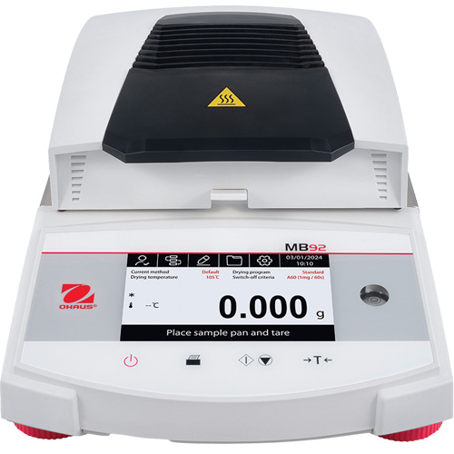 Analyseur d'humidit&eacute; par chauffage de la fibre de carbone MB92 Quali-T-Solutions
