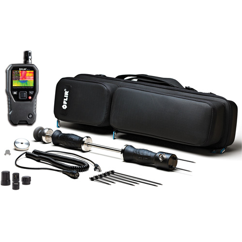 Professional Imaging Moisture Kit with Hammer & Wall Cavity Probe, 7 - 100% Moisture Range, 32°- 122° F ( 0° - 50° C ) Temperature Range Quali-T-Solutions