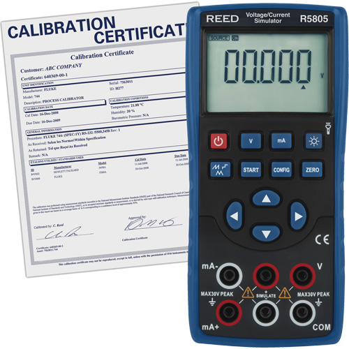 Voltage/Current Simulator with Traceable Certificate Quali-T-Solutions