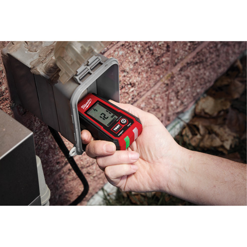 D&eacute;tecteur de tension avec DEL et testeur de prise DDFT, 50 V - 1000 V, Alerte Affichage & son Quali-T-Solutions