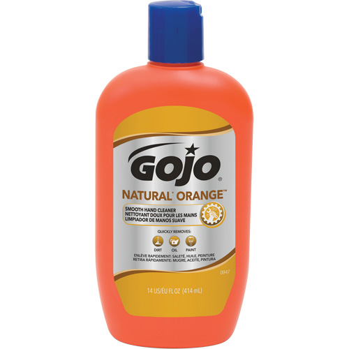 Nettoyant &agrave; mains Natural Orange, Cr&egrave;me, 414 ml, Bouteille, Agrumes/Orange Quali-T-Solutions