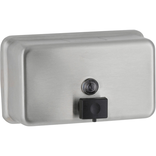 Distributeur de savon horizontal pour montage en surface, &agrave; pression, Capacit&eacute; de 1200 ml Quali-T-Solutions