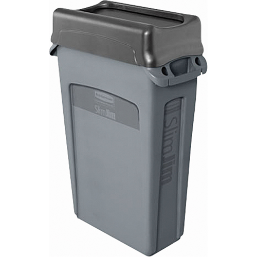 Slim Jim&reg; Container with Venting Channels, Plastic, 23 US gal. Quali-T-Solutions