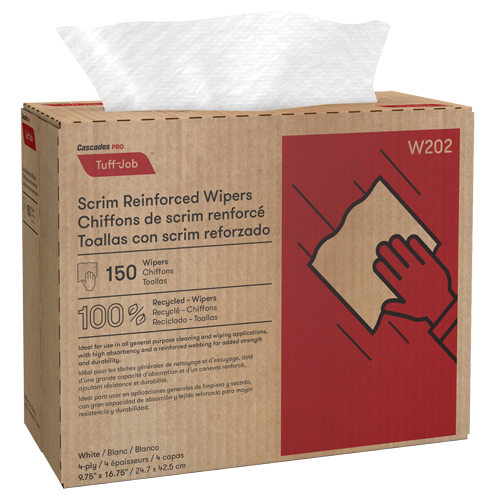 Chiffons renforc&eacute;s de canevas Pro Tuff-Job, Tout usage, 16-3/4" lo x 9-3/4" la Quali-T-Solutions