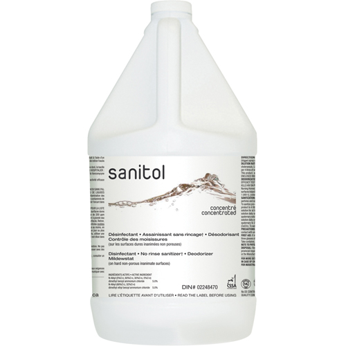 Sanitol Super Concentrated Sanitizer & Deodorizer, 4 L, Jug Quali-T-Solutions