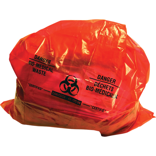 Sure-Guard Bio-Medical Waste Liners, Bio-Hazard, 38" L x 30" W, 2 mil Quali-T-Solutions
