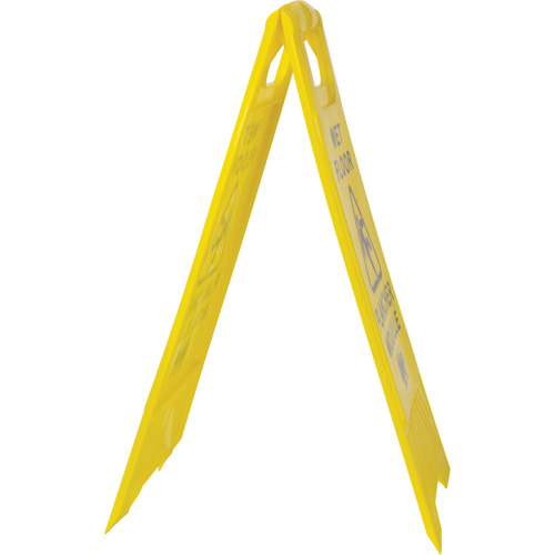 Panneau d'avertissement "Plancher mouill&eacute;", Bilingue avec pictogramme Quali-T-Solutions