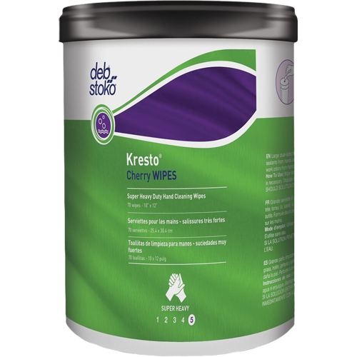 Kresto&reg; Cherry Wipes, 70 Wipes, 10" x 12" Quali-T-Solutions