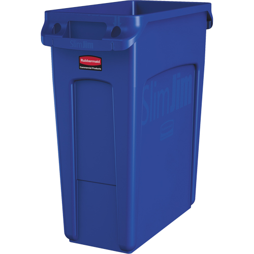 Slim Jim&reg; Vented Containers, Deskside, Polyethylene, 16 US gal. Quali-T-Solutions