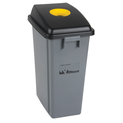 Bac &agrave; d&eacute;chets et de recyclage avec couvercle de classification, Plastique, 16 gal. US Quali-T-Solutions