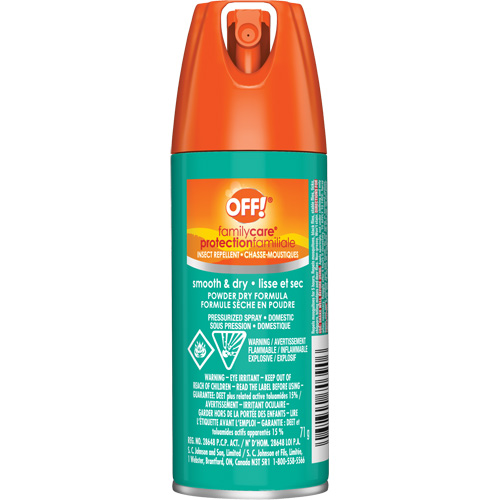 OFF! Family Care&reg; Insect Repellent, 15% DEET, Aerosol, 2.5 oz. Quali-T-Solutions