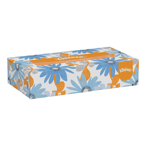 Papier-mouchoir Kleenex, 2 pli, 8" lo x 8-1/2" la, 125 feuilles/boîte Quali-T-Solutions