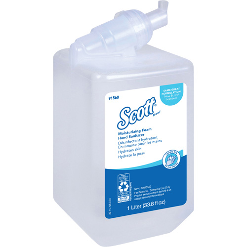 Scott&reg; Pro Moisturizing Foam Hand Sanitizer, 1000 ml, Cartridge Refill, 62% Alcohol Quali-T-Solutions