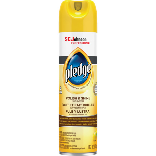 Poli &agrave; meubles Pledge au citron, 14,2 oz., Canette a&eacute;rosol Quali-T-Solutions