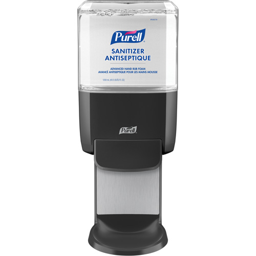 Distributeur de d&eacute;sinfectant pour les mains ES4, &agrave; pression, Cap. 1200 ml Quali-T-Solutions