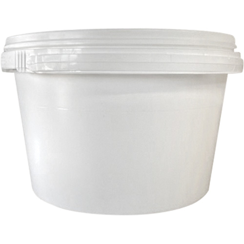 Seau avec couvercle, Plastique, 1,03 gal. Quali-T-Solutions