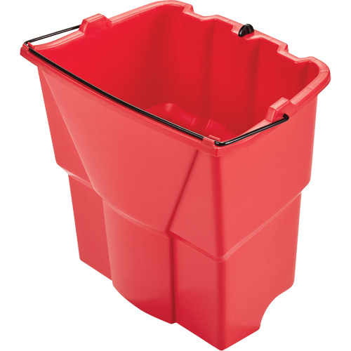 Seau optionnel Wavebrake pour eau sale, Capacit&eacute; de 4.5 gal. US (18 pintes), Rouge Quali-T-Solutions