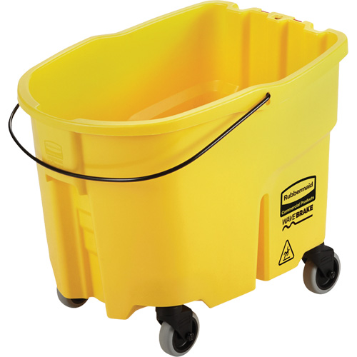 Seau pour vadrouille Wavebrake, Capacit&eacute; de 8.75 gal. US (35 pintes), Jaune Quali-T-Solutions