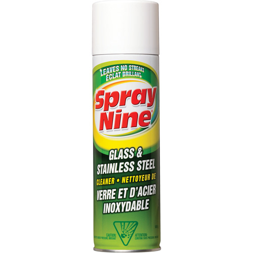 Nettoyant pour verre et acier inoxydable, 600 g, Canette a&eacute;rosol Quali-T-Solutions