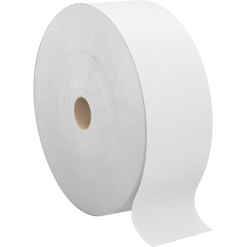 Pro Perform Toilet Paper, Jumbo Roll, 2 Ply, 1250' Length, White Quali-T-Solutions