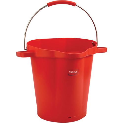 Seau hygi&eacute;nique pour service alimentaire, Rouge, 5 gal. US Quali-T-Solutions