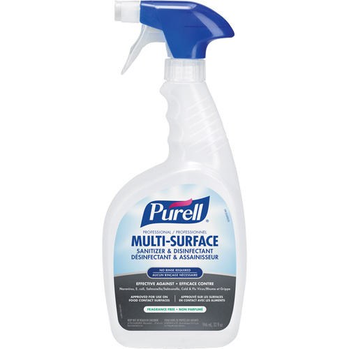 Produit d&eacute;sinfectant professionnel pour toutes surfaces, 946 ml, Bouteille &agrave; g&acirc;chette Quali-T-Solutions