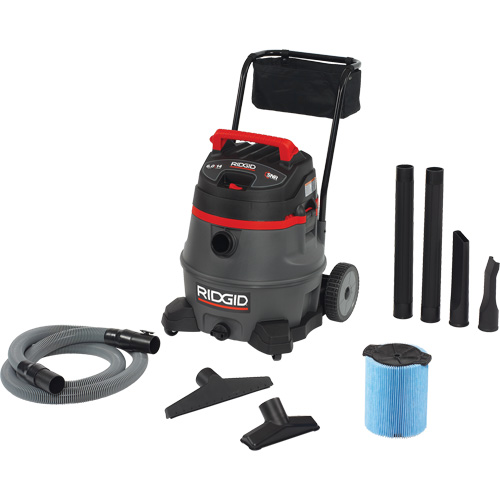 Aspirateur industriel avec chariot NXT, Secs-humides, 6 CV, 14 gal. US (53 litres) Quali-T-Solutions