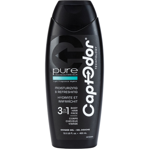 Gel douche 3 en 1, 400 ml, Pure fraîcheur, Bouteille Quali-T-Solutions