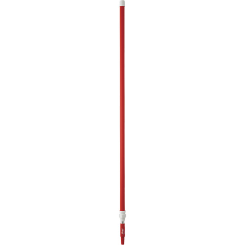 Manche de brosse pour plateforme, Brosse/Support &agrave; tampon, Rouge, T&eacute;lescopique, 62"-113" lo Quali-T-Solutions