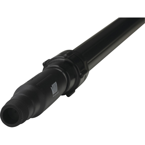 Manche de brosse pour plateforme, Brosse/Support &agrave; tampon, Noir, T&eacute;lescopique, 62"-113" lo Quali-T-Solutions