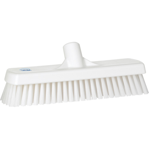 Brosse &agrave; r&eacute;curer pour planchers et murs, Crins Ferme, 12", Polyester, Blanc Quali-T-Solutions