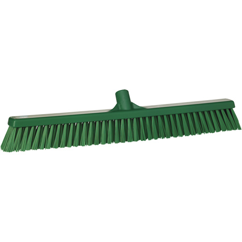 Balai-brosse &agrave; soies combin&eacute;es, Crins Cors&eacute;/Fin, 24", Polyester, Vert Quali-T-Solutions