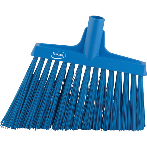 T&ecirc;te de balai oblique, Crins Extra-ferme, 12", Polyester, Bleu Quali-T-Solutions
