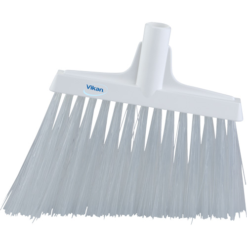 T&ecirc;te de balai oblique, Crins Extra-ferme, 12", Polyester, Blanc Quali-T-Solutions