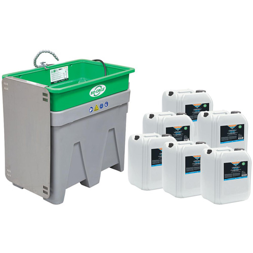 Ensemble de d&eacute;marrage pour lavage de pi&egrave;ces Maxi BIO-CIRCLE, Plastique Quali-T-Solutions