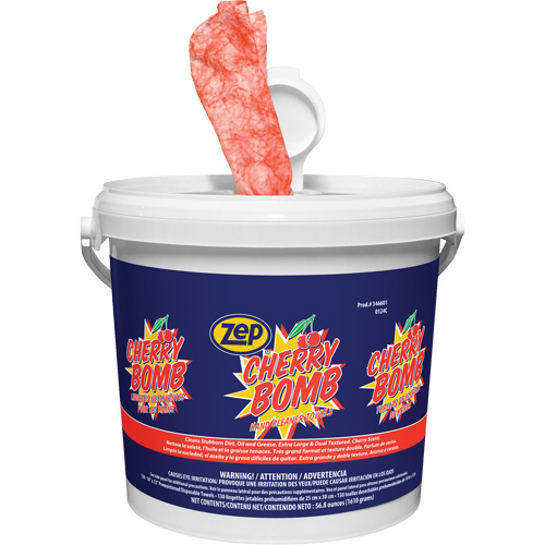 Cherry Bomb Heavy-Duty Hand Cleaner Wipes Quali-T-Solutions