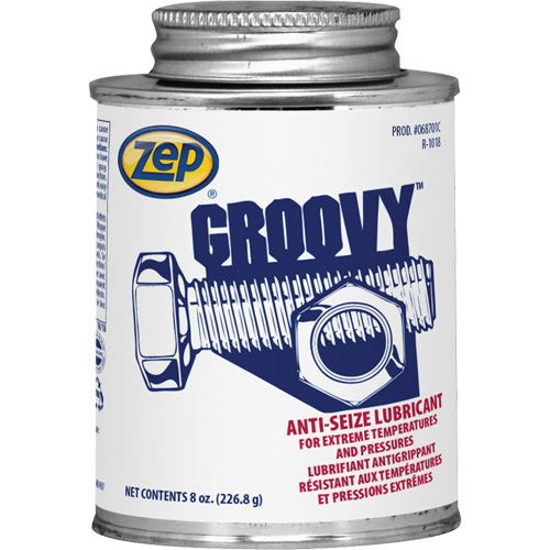 Lubrifiant antigrippage Groovy, 8 oz, Canette &agrave; dessus brosse, 2100°F (1100°C) Temp max. Quali-T-Solutions