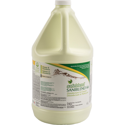 Nettoyant d&eacute;sinfectant concentr&eacute; SaniBlend 66, 4 L, Cruche Quali-T-Solutions