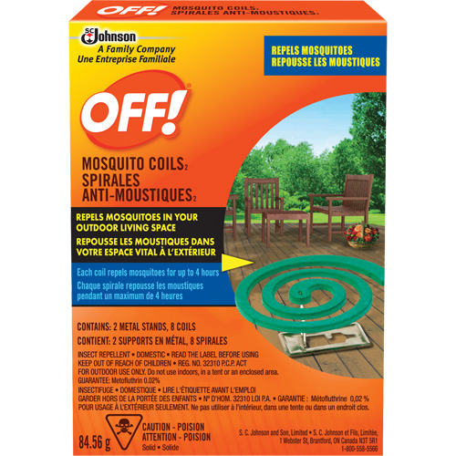 Spirales antimoustiques Off!, Sans DEET, Spirale,  Quali-T-Solutions