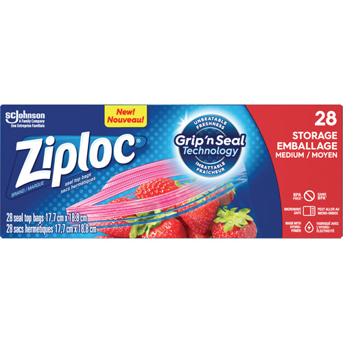 Sacs d'emballage Ziploc Quali-T-Solutions
