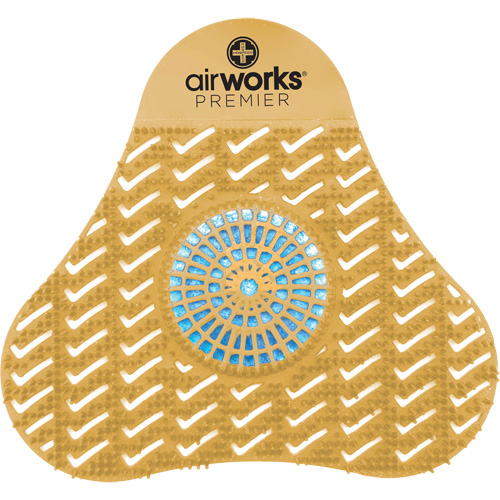 Tamis d'urinoir avec bloc d&eacute;sodorisant AirWorks Quali-T-Solutions