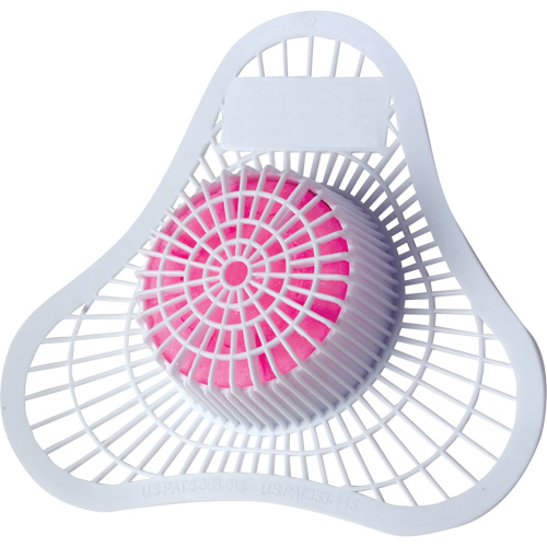 Tamis d'urinoir avec bloc non para Health Gards Quali-T-Solutions