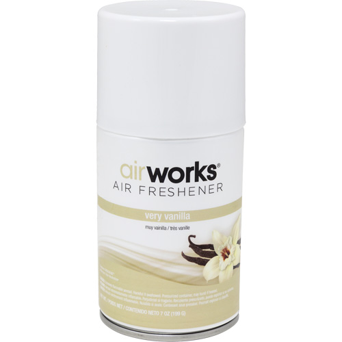 AirWorks&reg; Metered Air Fresheners, Very Vanilla, Aerosol Can Quali-T-Solutions