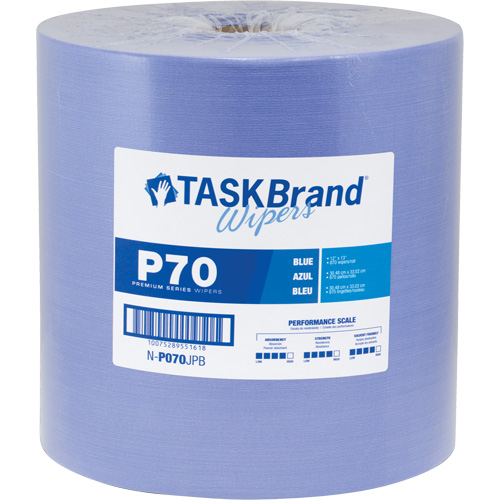 Chiffons de premi&egrave;re qualit&eacute; P70 TaskBrand, Robuste, 13" lo x 12" la Quali-T-Solutions