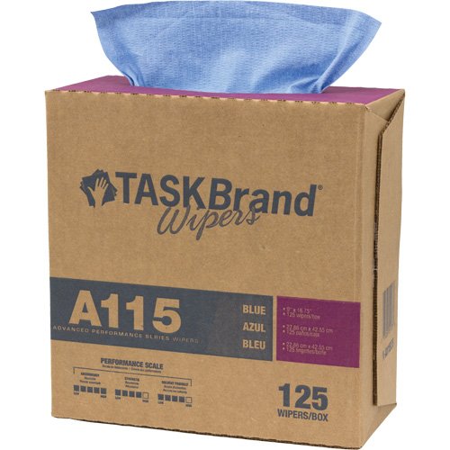 Chiffons &agrave; haut rendement A115 TaskBrand, Robuste, 16-3/4" lo x 12" la Quali-T-Solutions