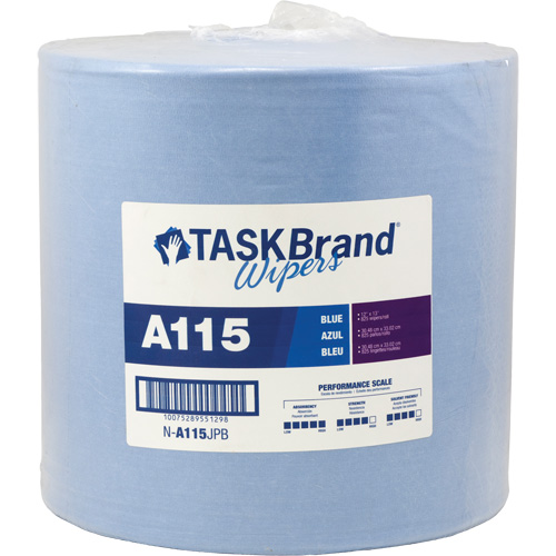 Chiffons &agrave; haut rendement A115 TaskBrand, Robuste, 13" lo x 12" la Quali-T-Solutions